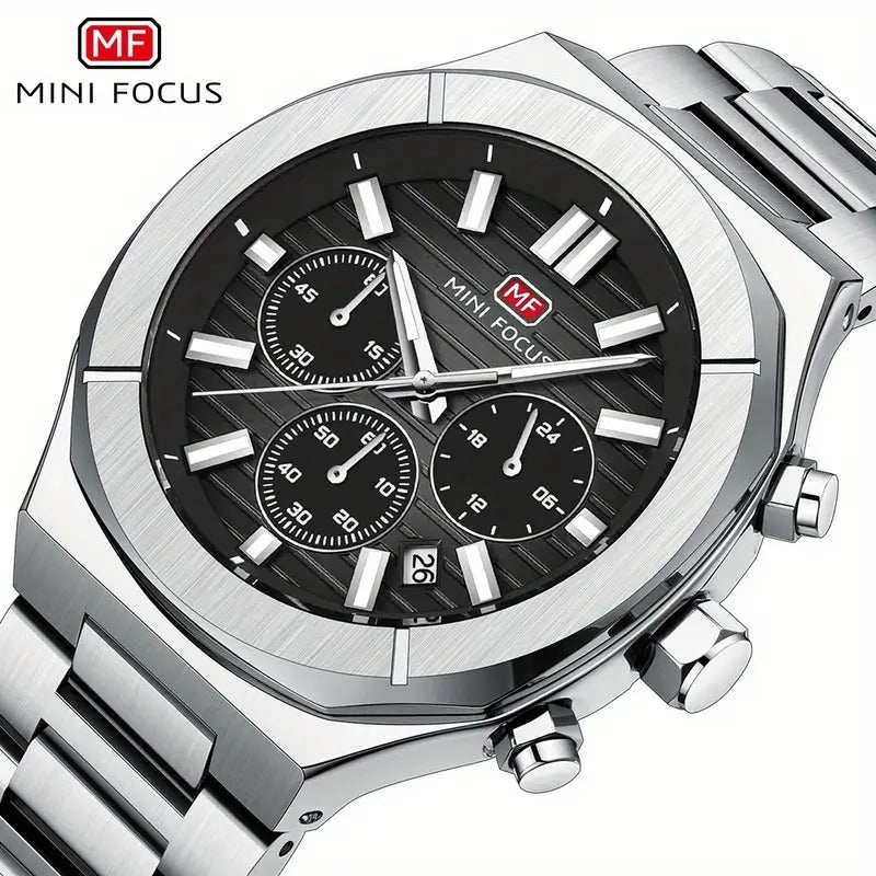 MINIFOCUS Multifunction Quartz Watch – Bold Design, Timeless Precision