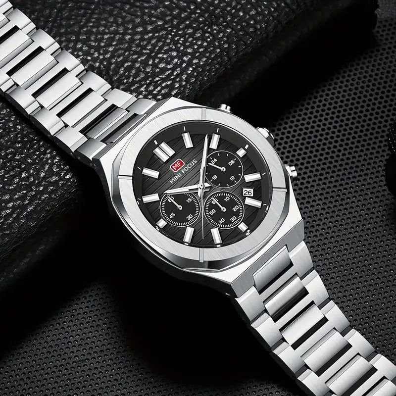 MINIFOCUS Multifunction Quartz Watch – Bold Design, Timeless Precision