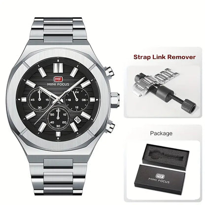 MINIFOCUS Multifunction Quartz Watch – Bold Design, Timeless Precision